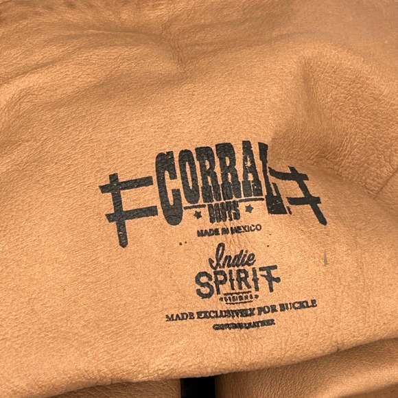 Corral Boots Women 7M Indie Spirit Brown Leather Slouch Western Cowgirl Cowboy - Picture 8 of 11